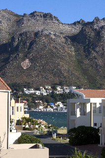 This is the view from the 3rd balcony off our bedroom! We can see a tiny bit of ocean!