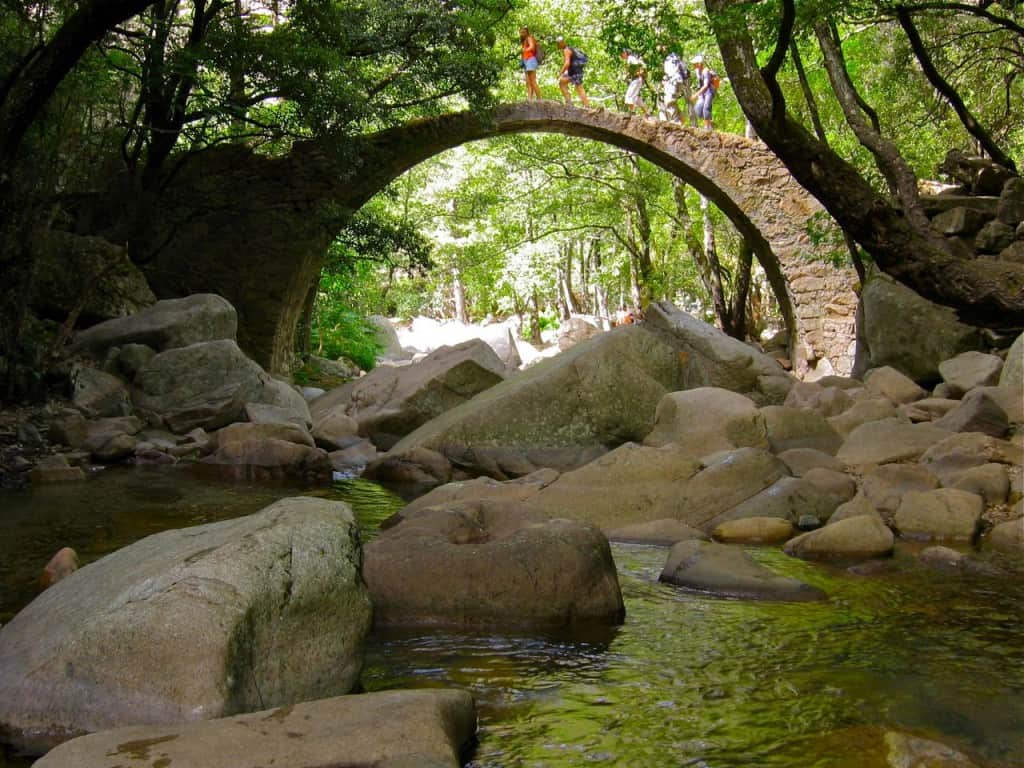 Ponte Zaglia Geneose Bridge, Gorges Spelunca